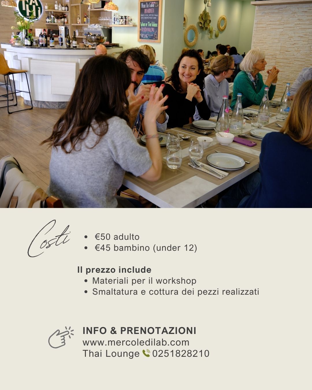 PAINT + LUNCH @Thai Lounge | SABATO 24 OTTOBRE 10.30 - 14.00