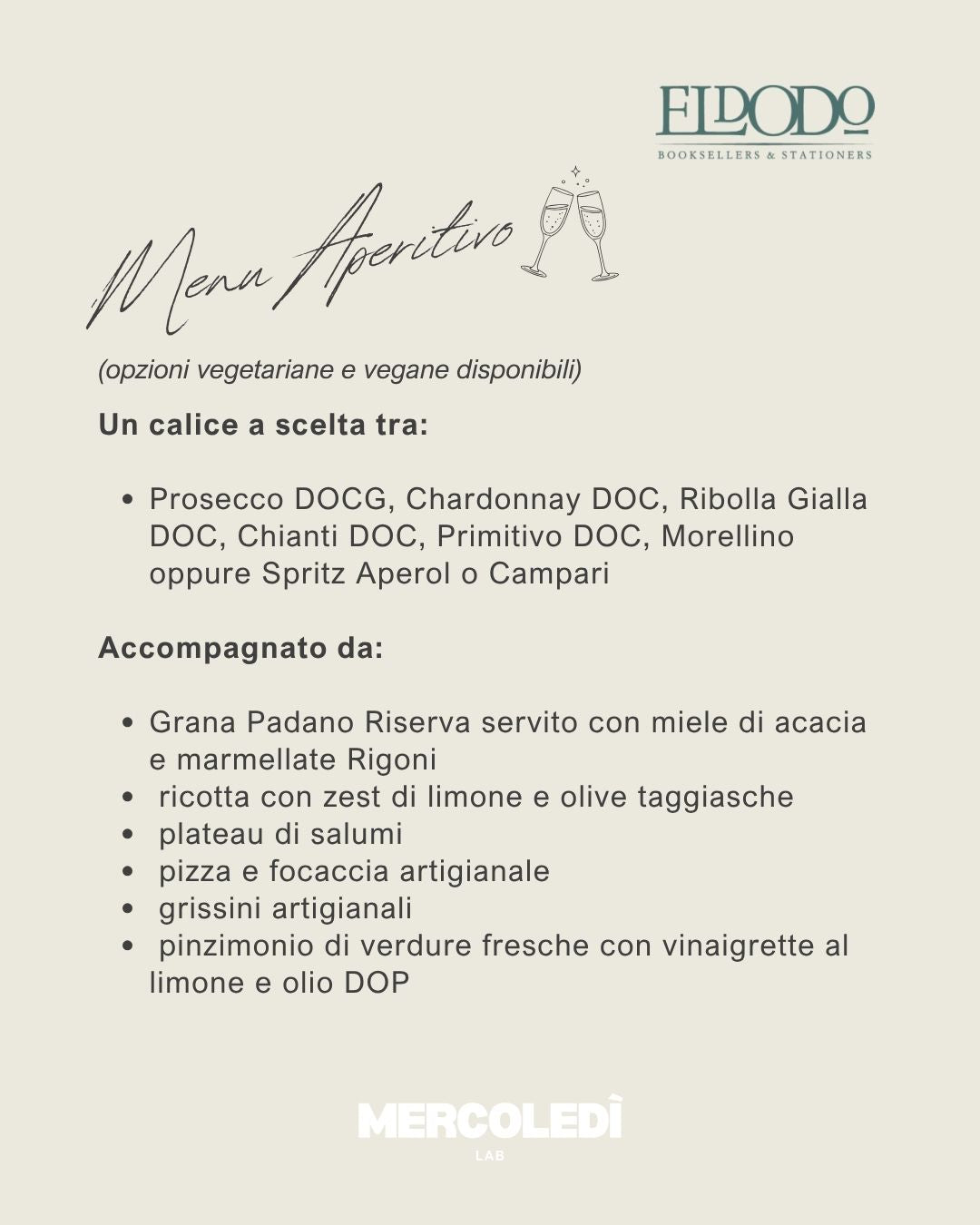 LIBRI, CERAMICA & APERITIVO @Eldodo | VENERDÌ 5 GIUGNO 19.30 - 21.30