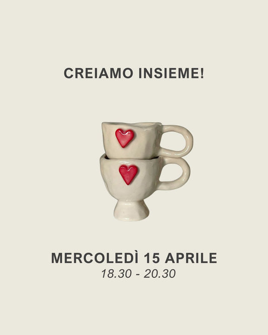 CORSE BASE DI CERAMICA | MERCOLEDÌ 15 APRILE | 18.30 - 20.30